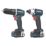 Refurb Erbauer ECD12-Li-2/EID12-Li-2 12V 2 x 3.0Ah Li-Ion EXT Brushless Cordless Combi Drill & Impact Driver Twin Kit