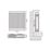 Flomasta 700mm x 800mm 4150BTU White Type 21 Convector Radiator