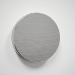 Splashback  Clear with Brushed Chrome Caps Kitchen Splashback 900mm x 700mm x 6mm