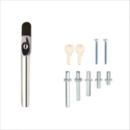 Smith & Locke Left & Right-Handed  Espagnolette Window Handle Polished Chrome