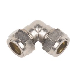 Flomasta  Brass Compression Equal 90° Elbow 15mm