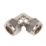 Flomasta  Brass Compression Equal 90° Elbow 15mm