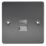 LAP  1-Gang Master Telephone Socket Black Nickel