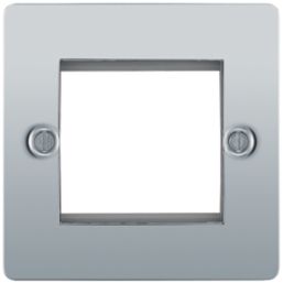 LAP  2-Module Modular Faceplate Polished Chrome