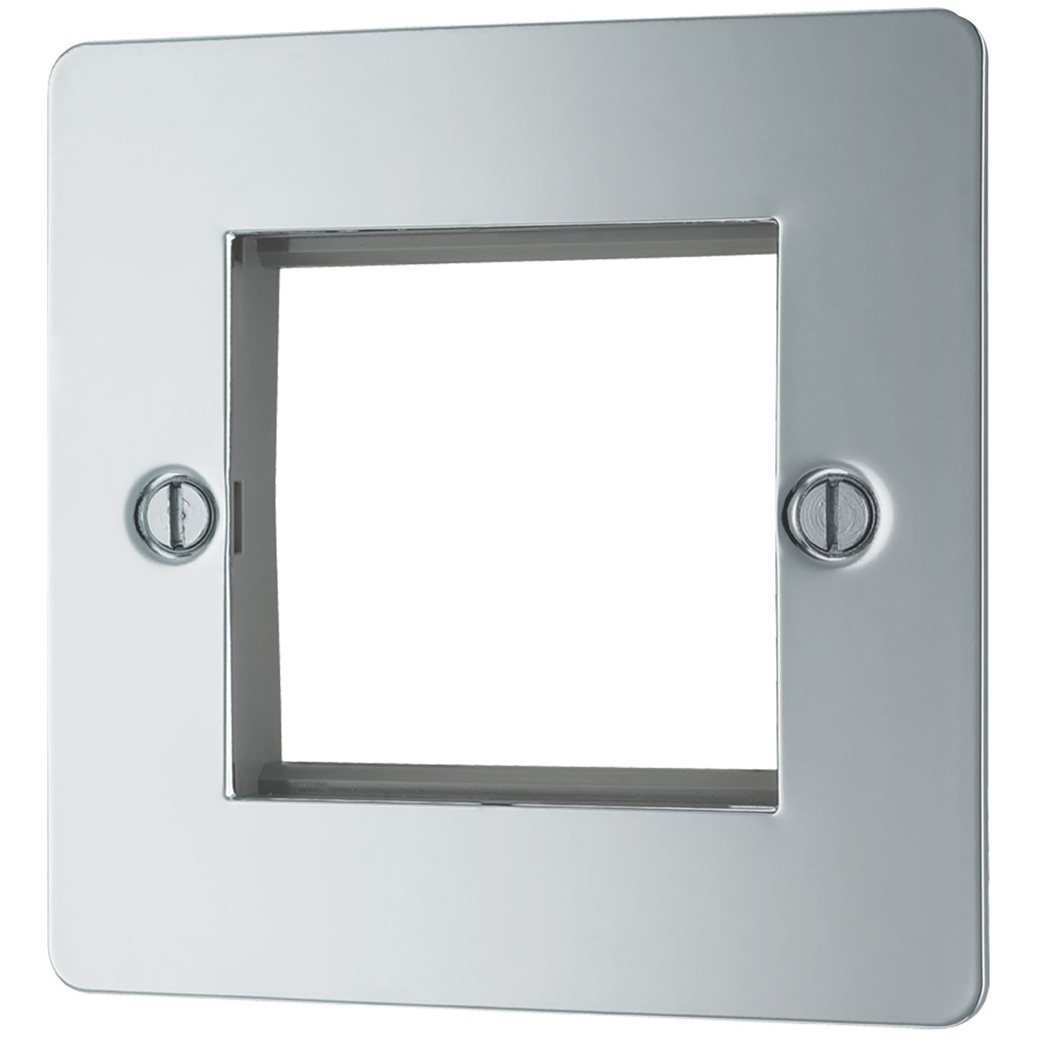 LAP 2-Module Modular Faceplate Polished Chrome (33551)