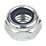 Easyfix BZP Steel Nylon Lock Nuts M5 100 Pack