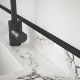 Rothley Matt Black Corner Profiles 2.5m x 15mm x 15mm 3 Pack