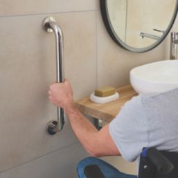 Glomma Straight Household Grab Rail Polished Chrome 450mm