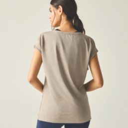 Regatta Hyperdimension II Short Sleeve Womens T-Shirt Parchment Size 8