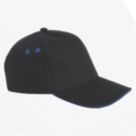 Beechfield 5 Panel Cap Black / Royal Blue