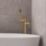 Highlife Bathrooms Rona Brushed Brass 862mm Floor Mounted Single Control Manual Shower Mixer Tap