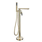Highlife Bathrooms Rona Floor-Mounted  Bath Shower Mixer & Handset Brushed Brass