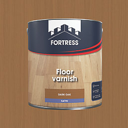 Fortress Floor Varnish Dark Oak  Satin 2.5Ltr