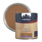 Fortress 2.5Ltr Dark Oak  Satin Water-Based Floor Varnish