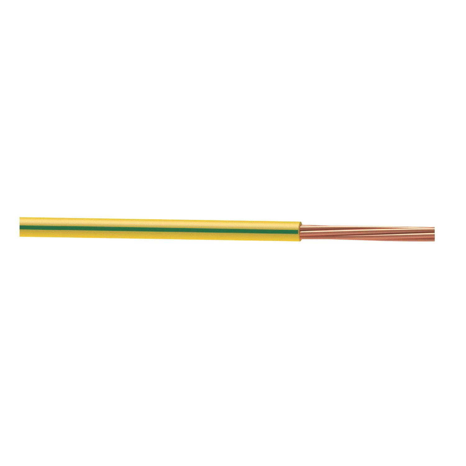 Time 6491X Green/Yellow 1-Core 6mm² Conduit Cable 10m Coil (335JY)