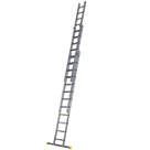 Werner PRO 3-Section Aluminium Square Rung Extension Ladder 8.61m