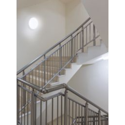 Luceco Sierra LED Bulkhead with Microwave Sensor White 15W 1200lm