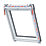 Keylite  Manual Centre-Pivot Grey & White Timber Roof Window Clear 660mm x 1180mm