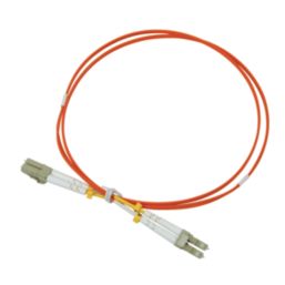 Labgear Duplex Multi Mode Orange LC- LC OM2 LSZH Fibre Optic Cable 1m