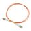 Labgear Duplex Multi Mode Orange LC- LC OM2 LSZH Fibre Optic Cable 1m