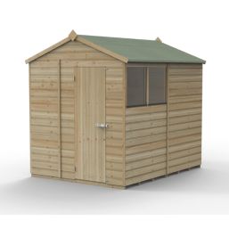 Forest Beckwood 6' x 7' 6" (Nominal) Apex Shiplap Timber Shed with Assembly