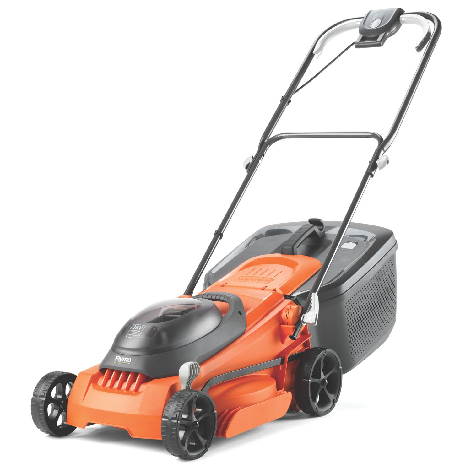 Flymo EasiStore 380R 36V 2 x 2.0Ah Li-Ion Power for All Brushless Cordless 38cm Lawn Mower (335RA)