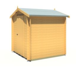 Shire Danbury 7' x 7' (Nominal) Apex Timber Log Cabin