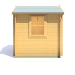 Shire Danbury 7' x 7' (Nominal) Apex Timber Log Cabin