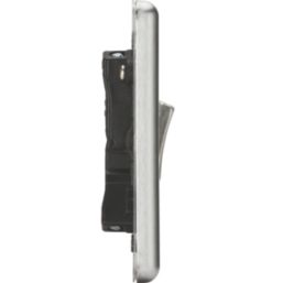 Knightsbridge  10AX 6-Gang 2-Way Light Switch  Brushed Chrome