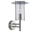 Saxby York Outdoor Wall Light Brushed Stainless Steel