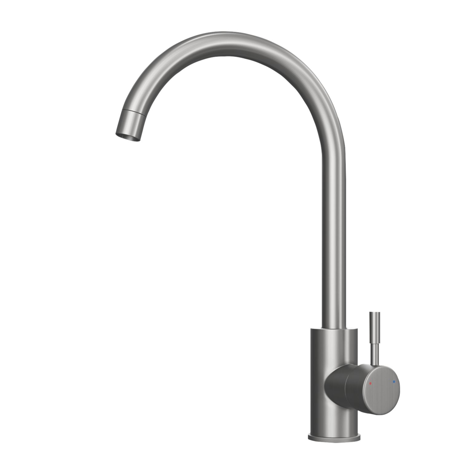 ETAL Holly Single Lever Mono Mixer Kitchen Tap Brushed Steel (335XR)