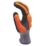 MCR Safety IP1052NS Impact & Cut Protection Gloves Black/Orange Large