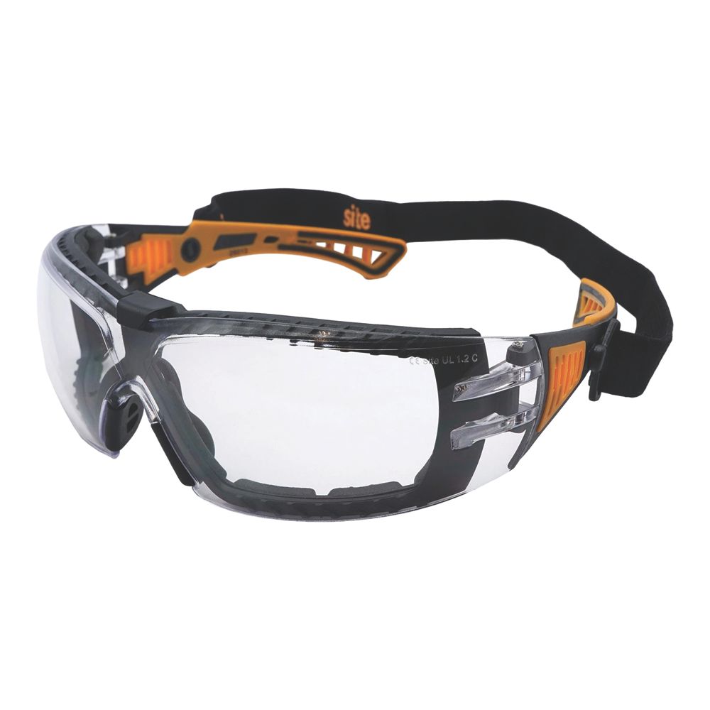 skygrayページです☆ Site SEY232 Clear Lens Safety Specs with Band - Screwfix