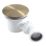 Flomasta  Shower Trap with Inner Basket Brushed Brass 90mm