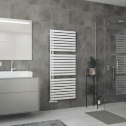 Ximax 1512mm x 600mm 2840BTU White Flat Designer Towel Radiator