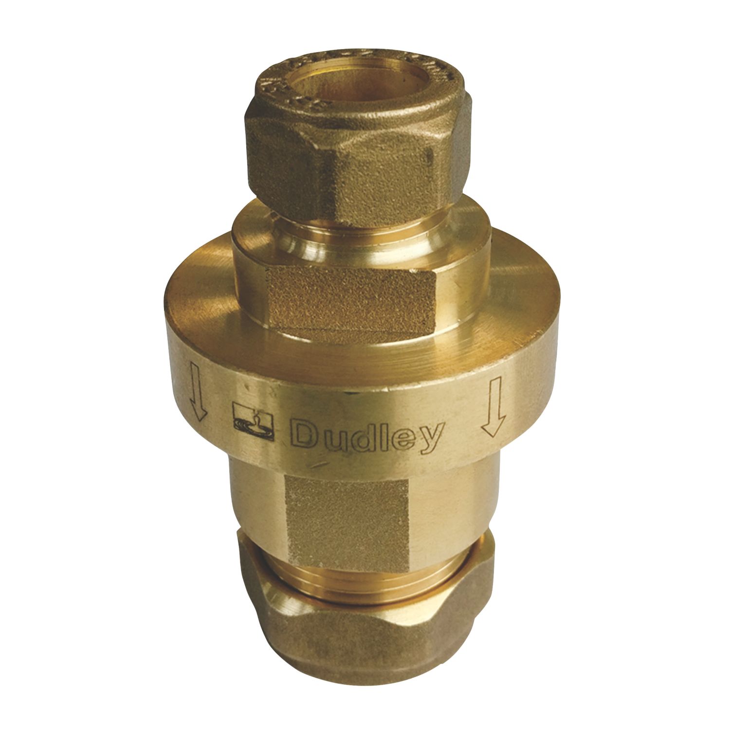 Thomas Dudley Ltd DN15 Brass Compression Reducing Pipe Interrupter 22mm x 15mm (3362X)