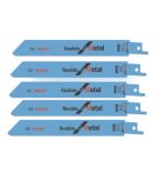 5 Lame Seghetto Alternativo S1122BF 225mm – Bimetallo Per Legno E Metallo