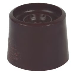 Round Door Stops 32 x 20mm Black 10 Pack