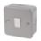Essentials  10AX 1-Gang 2-Way Metal Clad Switch with White Inserts