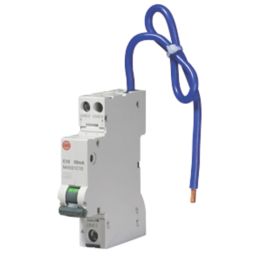 Wylex  10A 30mA Type A DP C Curve  Bidirectional Mini RCBO