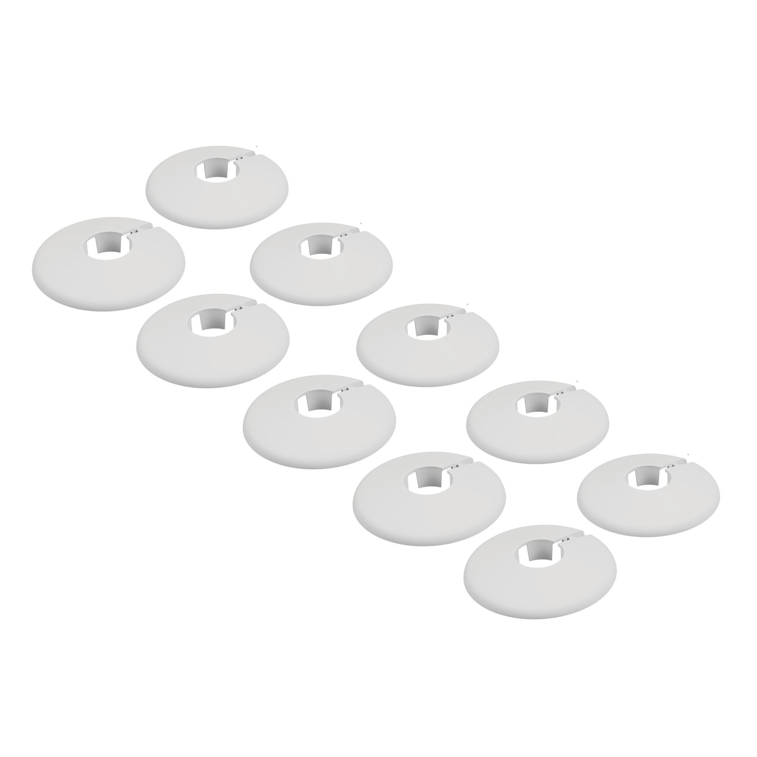 ETAL 15mm Pipe Collars White 10 Pack (336AK)