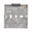 Tower  1-Gang Galvanised Steel  Knockout Back Box 16mm