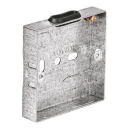 Tower  1-Gang Galvanised Steel  Knockout Back Box 16mm