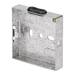 Tower  1-Gang Galvanised Steel  Knockout Back Box 16mm