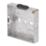 Tower  1-Gang Galvanised Steel  Knockout Back Box 16mm