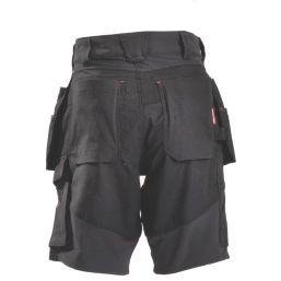 Hard Yakka Toughmaxx Lite Holster Stretch Work Shorts Black 30" W