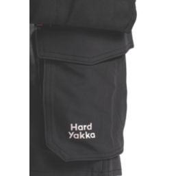 Hard Yakka Toughmaxx Lite Holster Stretch Work Shorts Black 30" W