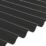 Radmat Building Materials Eco 93/35 Corrugated PVC Roof Sheet Black 2000mm x 1.2mm x 875mm 5 Pack