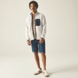 Regatta Frankie Full Zip Fleece White Stone / Navy 3X Large 58.2" Chest