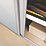 Spacepro Classic 3-Door Sliding Wardrobe Door Kit Cashmere Frame Cashmere / Mirror Panel 1760mm x 2260mm
